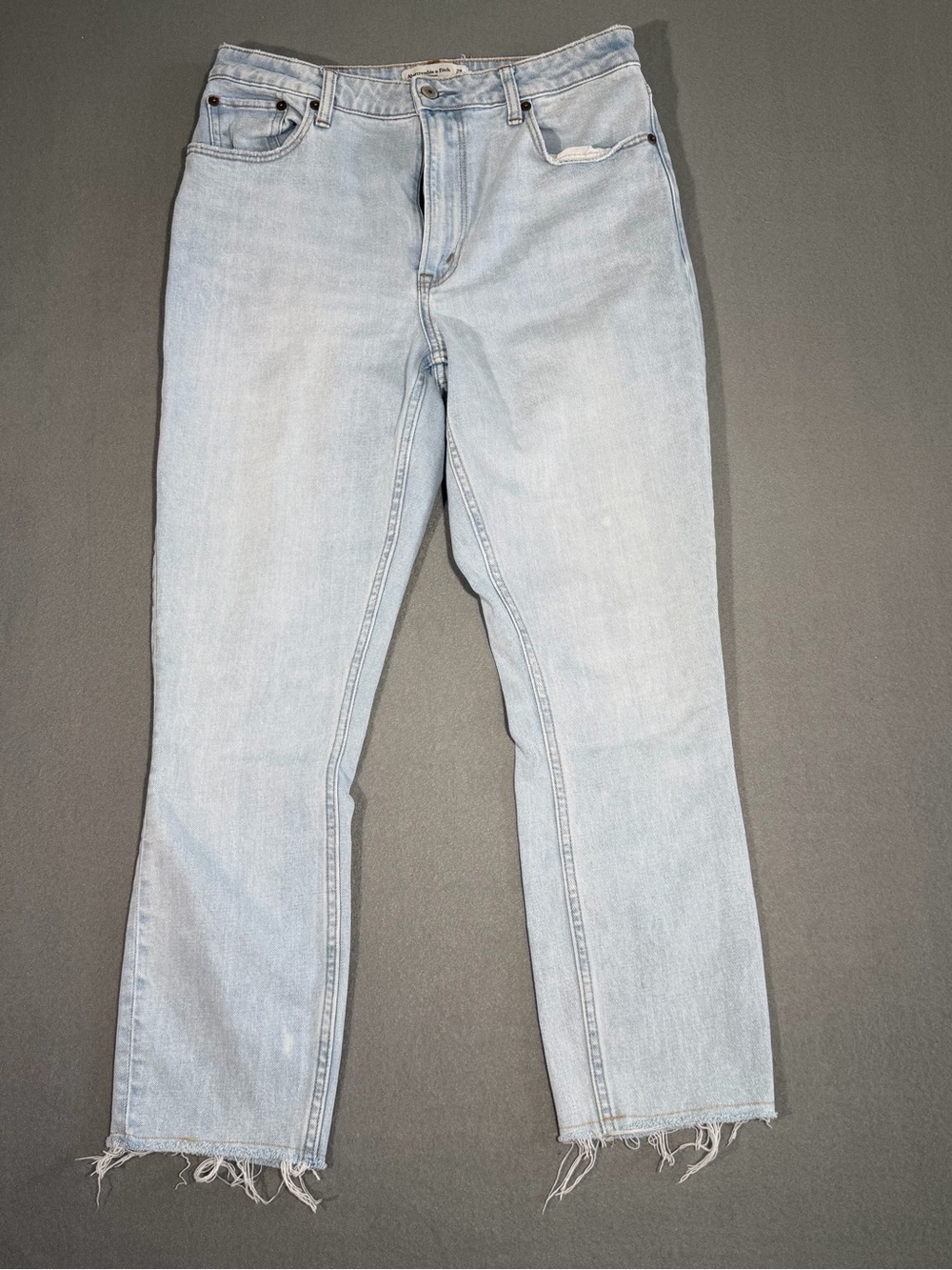 Abercrombie & Fitch The Skinny High Rise Jeans Size 29/8 Light Wash